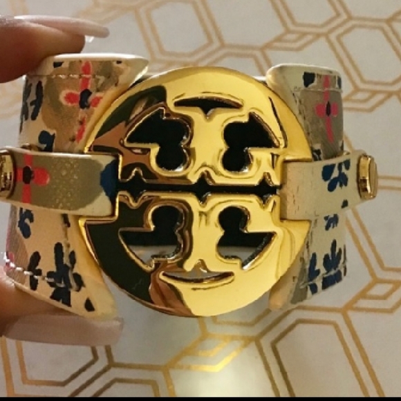 Tory Burch Jewelry - RARE!!! Floral Tory Burch Cuff
